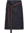 PR135 Premier Division Waist Apron INDIGO DENIM / Brown Denim colour image